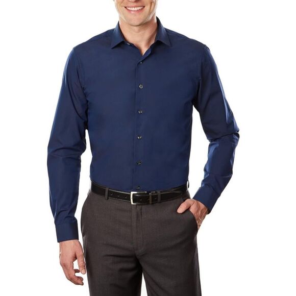 Unlisted by Kenneth Cole Other - Unlisted by Kenneth Cole Blue Button-down Dress Shirt Slim Fit Size L